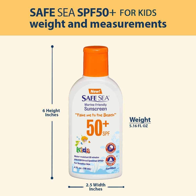 [Australia] - Safe Sea Anti-jellyfish Sting Protective Lotion for Kids - SPF50+ - Jellyfish & Sea Lice Prevention Sunscreen (Kids2pack) 118 ml (Pack of 2) 