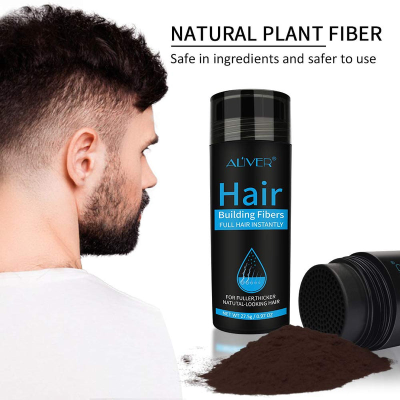 [Australia] - Hair Building Fibers, Hair Fibres Black, Hair Loss Concealer Fiber, Hair Thickening Fiber Hair Fibers for Men and Women (Black) BLACK01 