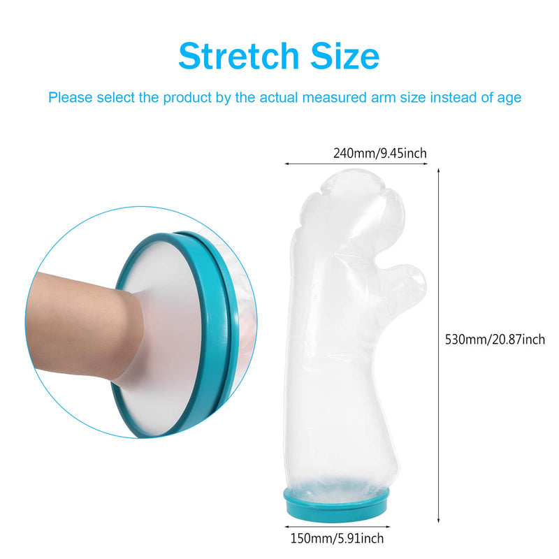 [Australia] - Kids Waterproof Arm Cast Cover, Waterproof Protectors Cast and Dressing Cover Reusable Plaster Casts Bandage Protector Sleeve for Broken, Arms Wrists Burns, Wound 