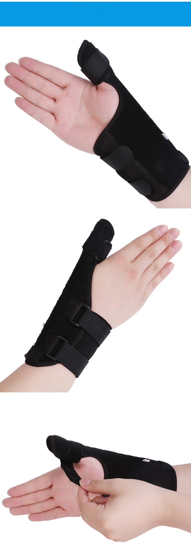[Australia] - Tpfox Thumb Splint/Thumb Wristband Suitable for Thumb Brace for Arthritis or Soft Tissue Injuries (Medium Left Hand) Medium Left Hand 