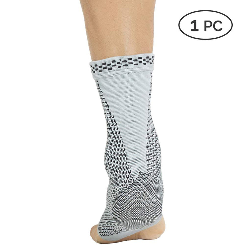 [Australia] - NeoTech Care Ankle Support Brace, Bamboo Fiber, Gray (Size XS, 1 Unit) X-Small (Pack of 1) 