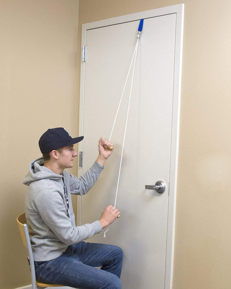 [Australia] - RangeMaster Over the Door Shoulder Pulley │ Physical Therapy Shoulder Tool │ Helps Enhance Range of Motion for Shoulder Pain and Surgery Recovery │ Web Strap Attachment Web Strap Door Attachment 