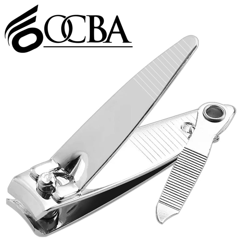 [Australia] - OCBA Nail Clippers Stainless Steel Nail Cutter for Thick Toenails Professional Heavy Duty Fingernail Clipper Toenail Clippers for Men Women 