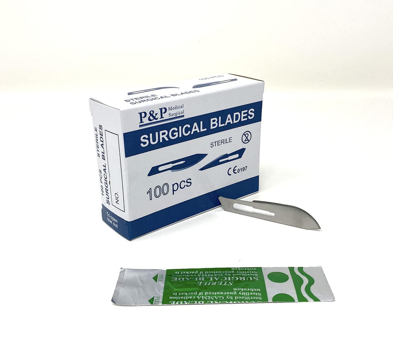 [Australia] - Disposable Surgical Scalpel Blades Sterile High Grade Carbon Steel 2.1% 10xx Individually Foil Wrapped by P&P MEDICAL SURGICAL Size 36 Box of 100 