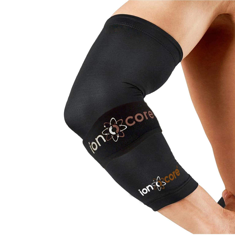 [Australia] - Ionocore® Elbow Support Protection System - Copper Compression - Tennis, Golfers Elbow Strap & Arm Sleeve - Joint & Forearm Protection - Lightweight, Anti Slip. Small: 8" - 10" SMALL: 8" - 10" 