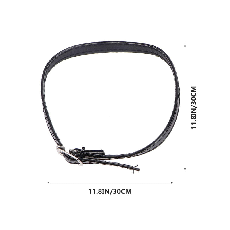 [Australia] - Holibanna Detachable High Heels Anti Slip Shoe Straps Elastic Ankle Shoelace Self- Adhesive Heel Cushion Inserts for Women Ladies ( Black 2 ) 