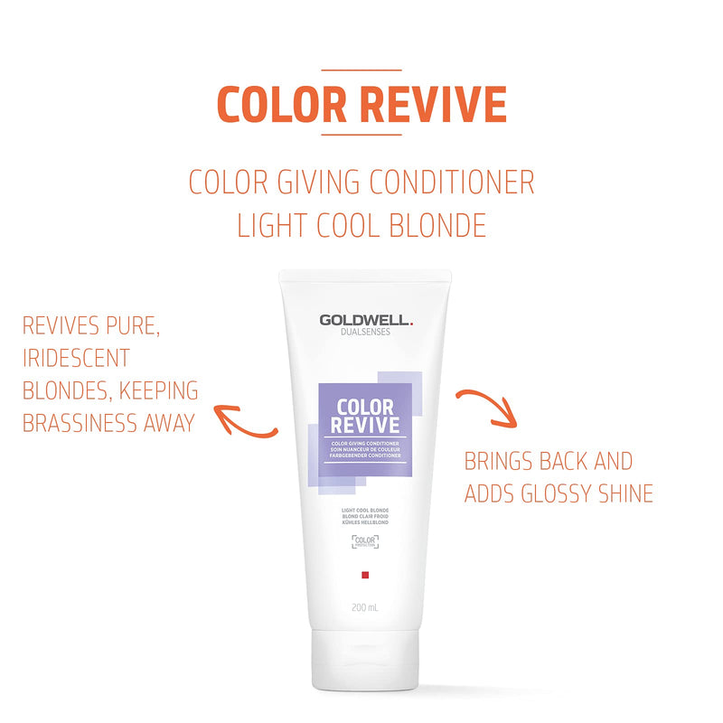 [Australia] - Goldwell Dualsenses Color Revive, Light Cool Blonde Conditioner, for Blonde Hair, 200 ml 