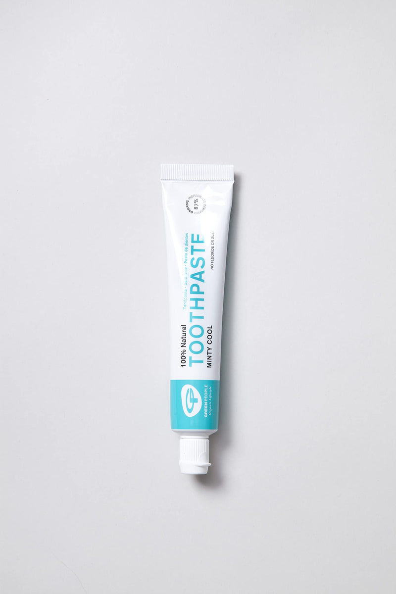 [Australia] - Green People Minty Cool Toothpaste 50ml | 100% Natural Mint Toothpaste for Adults | Certified Organic Dental Care | Fluoride free & SLS free | Toothpaste for Sensitive Gums | Vegan & Cruelty Free 