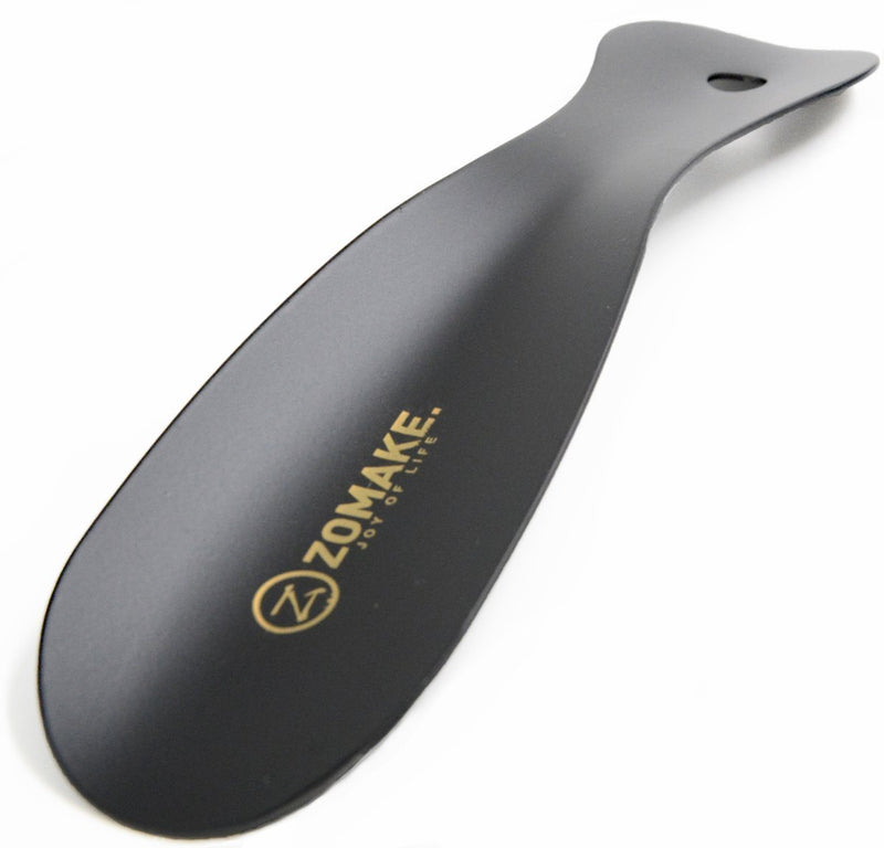 [Australia] - Metal Shoe Horn Stainless Steel ShoeHorn 7.5 Inches - Portable for Travel Use Black 