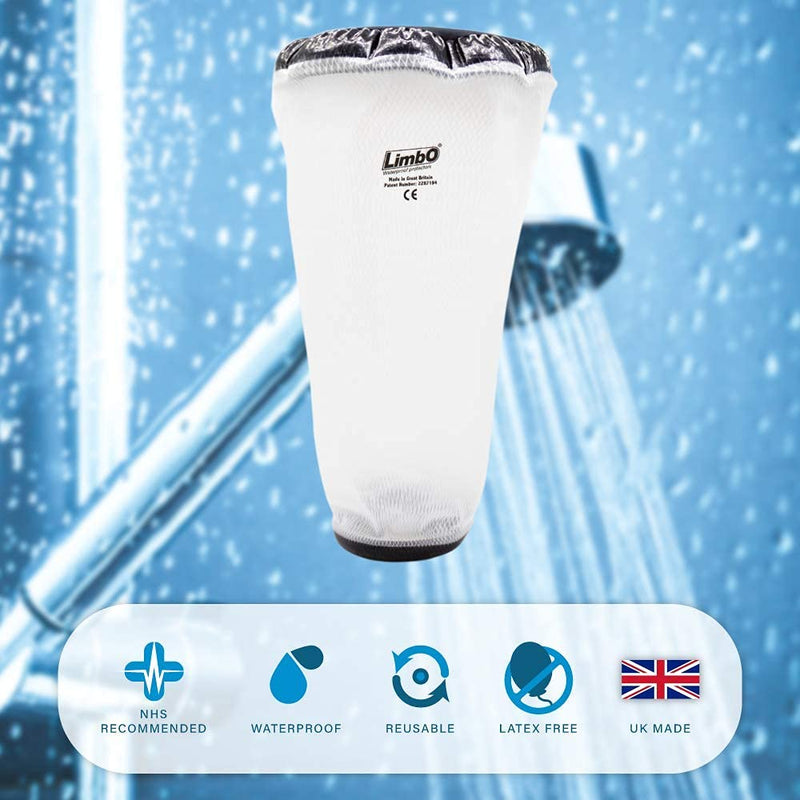 [Australia] - LimbO Waterproof Protectors Dressing Cover for Shower, Adult Knee M86, 39 to 54 cm Above Knee Circumference 
