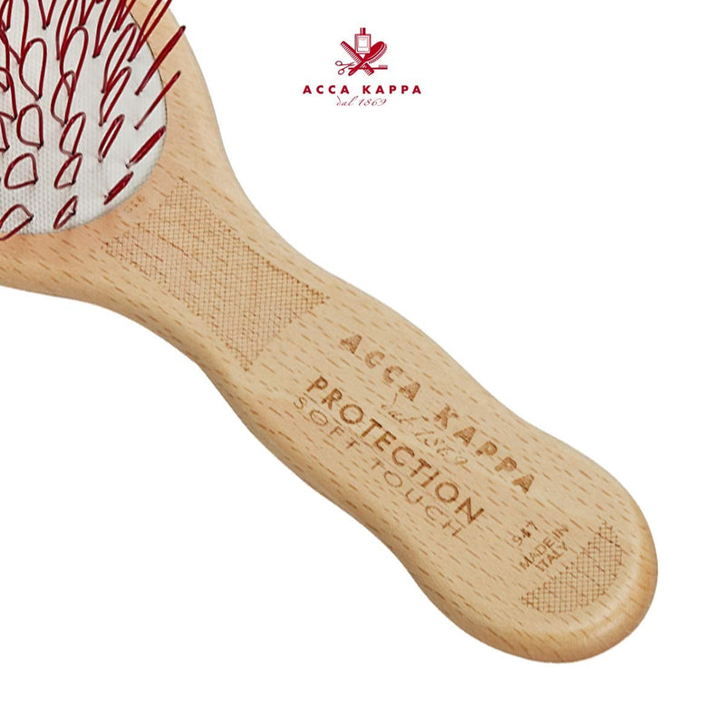 [Australia] - Acca Kappa Protection Beech Wood Looped Nylon Oval Brush Extra Soft 