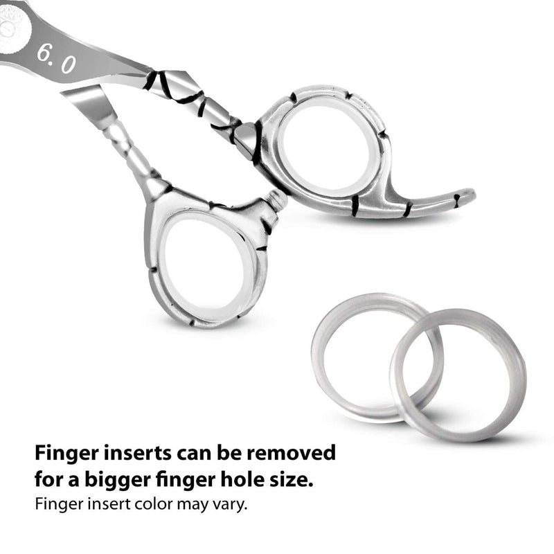 [Australia] - Professional Hair Scissors - VERY SHARP - Barber 6.0-inch Razor Edge Hair Cutting Shears - Made from Forged Stainless Steel with Fine Adjustment Screw 