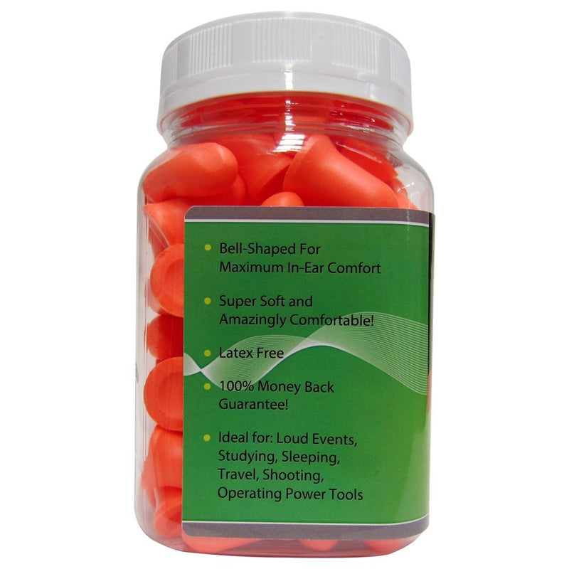 [Australia] - The Ear Buddy Premium Soft Foam Ear Plugs, Noise Cancelling Earplugs for Sleeping, Hearing Protection for Concerts, Work, Shooting & Travel, Noise Reduction Rating 32 Decibels, 50 Pairs 