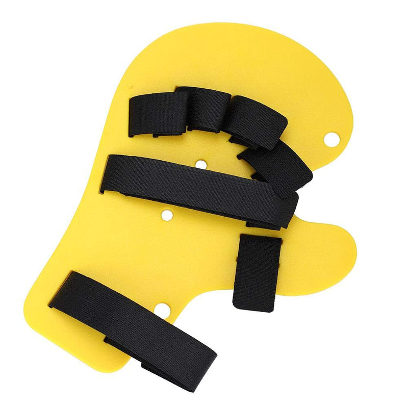 [Australia] - Finger Orthotics Extended Type Fingerboard Stroke Hand Splint Training Support(Yellow) Yellow 