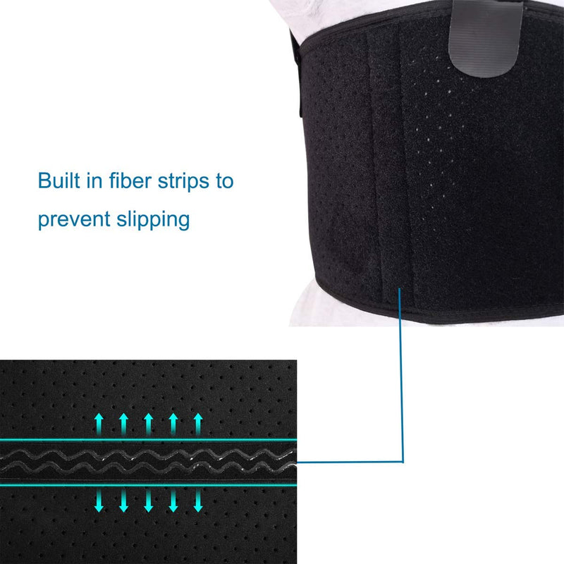 [Australia] - Solmyr Broken Rib Brace, Rib and Chest Binder Belt for Men and Women, Rib Cage Protector Wrap Rib Belt for Sore or Bruised Ribs Support, Broken Sternum, Dislocated Ribs Protection, Pulled Muscle Pain Large (Pack of 1) 