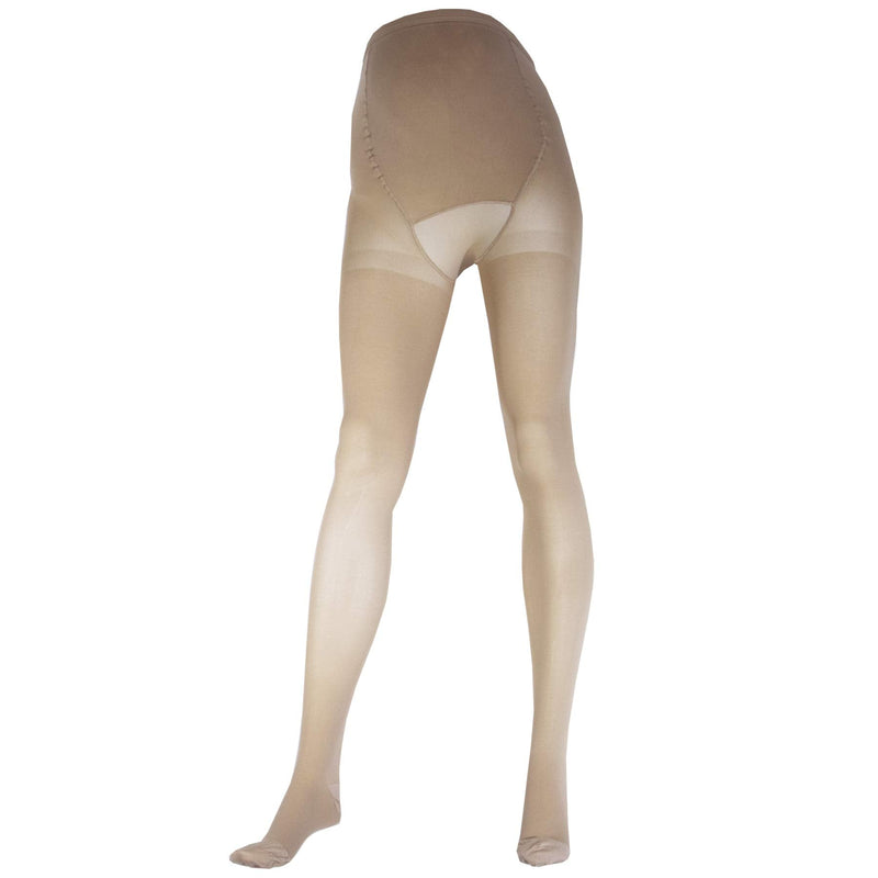 [Australia] - Truform 20-30 mmHg Maternity Compression Pantyhose, Tummy Support for Pregnant Belly, Beige, Medium (1757BG-M) 