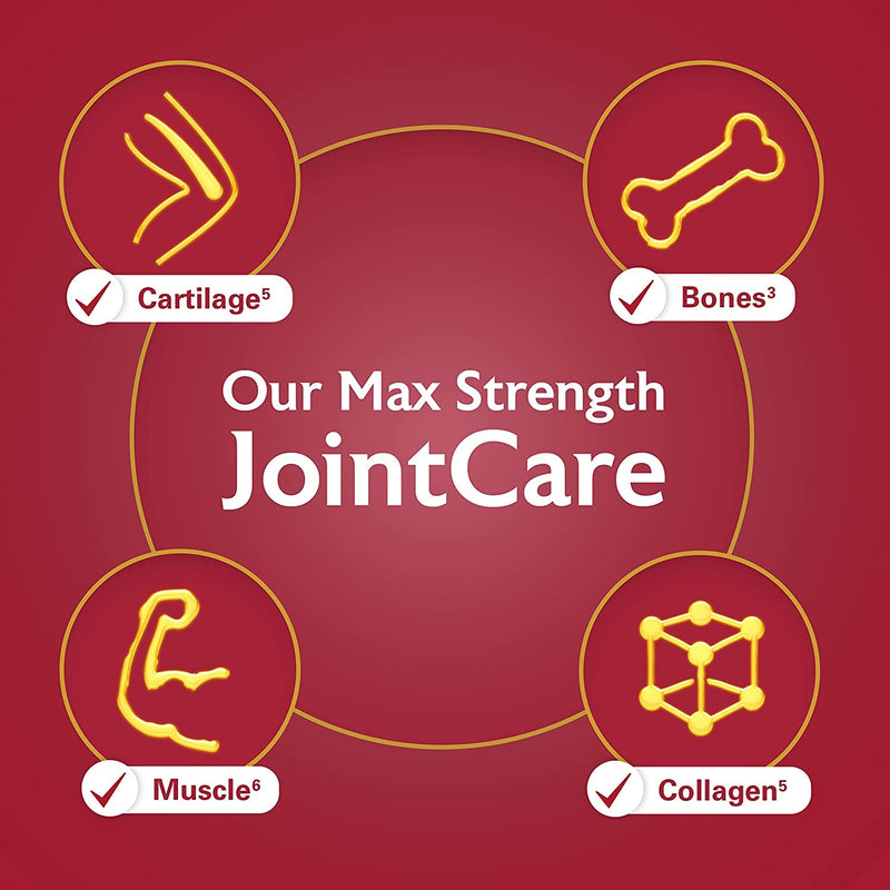 [Australia] - Seven Seas JointCare Supplements, Max, 60 Capsules, 356 mg Omega-3, Vitamin D & C, + Zinc, With Collagen & Glucosamine, EPA & DHA 