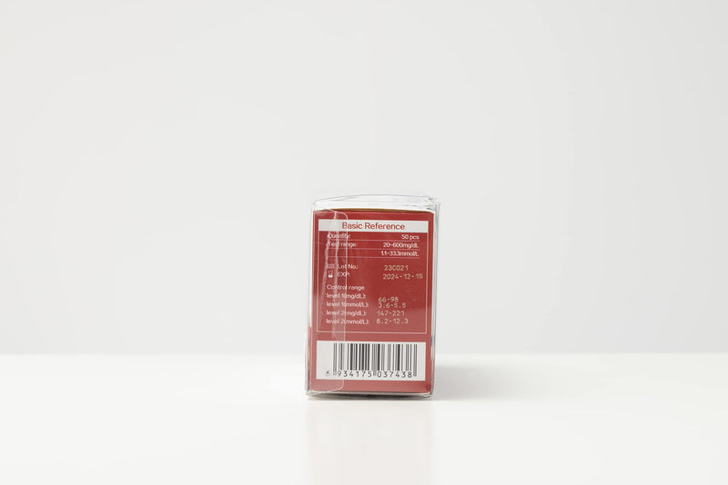 [Australia] - sinocare (Safe Accu2) Glucose Test Strips / Blood Sugar Test Strips 50 pcs No Code/ for sinocare Safe ACCU2 Blood Glucose Monitor Only 
