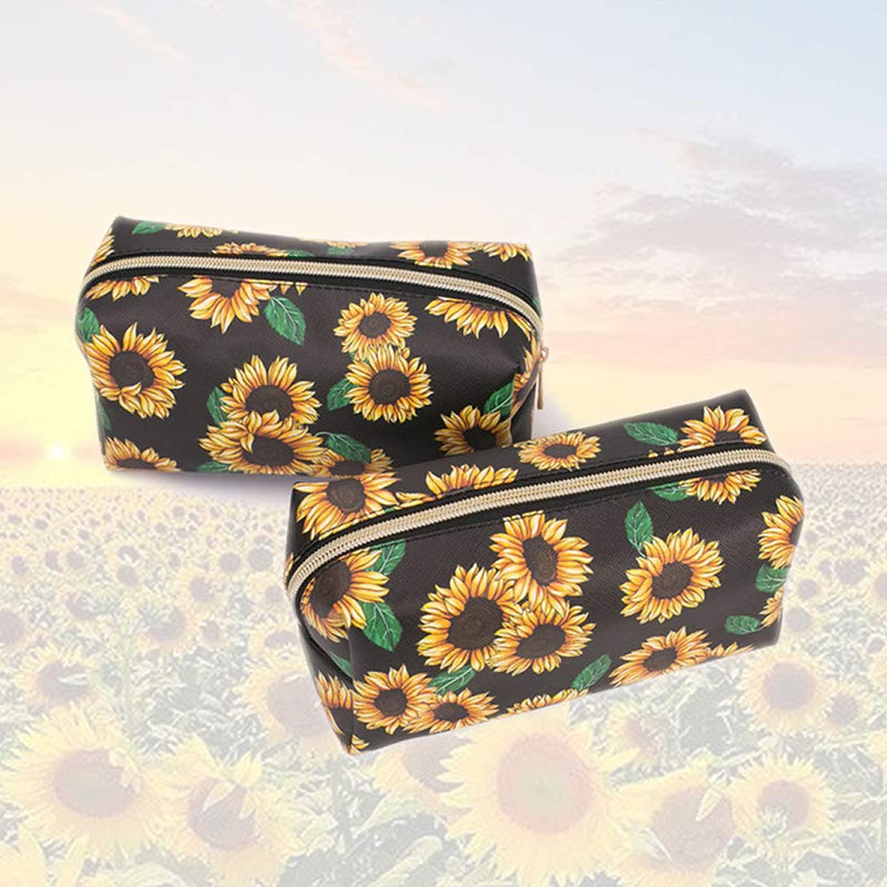 [Australia] - Makeup Bags,Travel Cosmetic Bags Brush Pouch Toiletry Wash Bag Portable Travel Make up Case for Women and Girls (Daisy) Daisy 