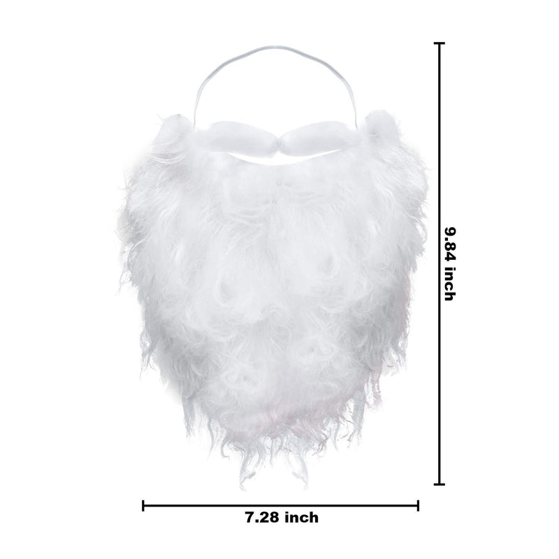 [Australia] - 6 Pieces Funny Fake Beard Fake White Beard Costume for Cosplay Party Supplies 