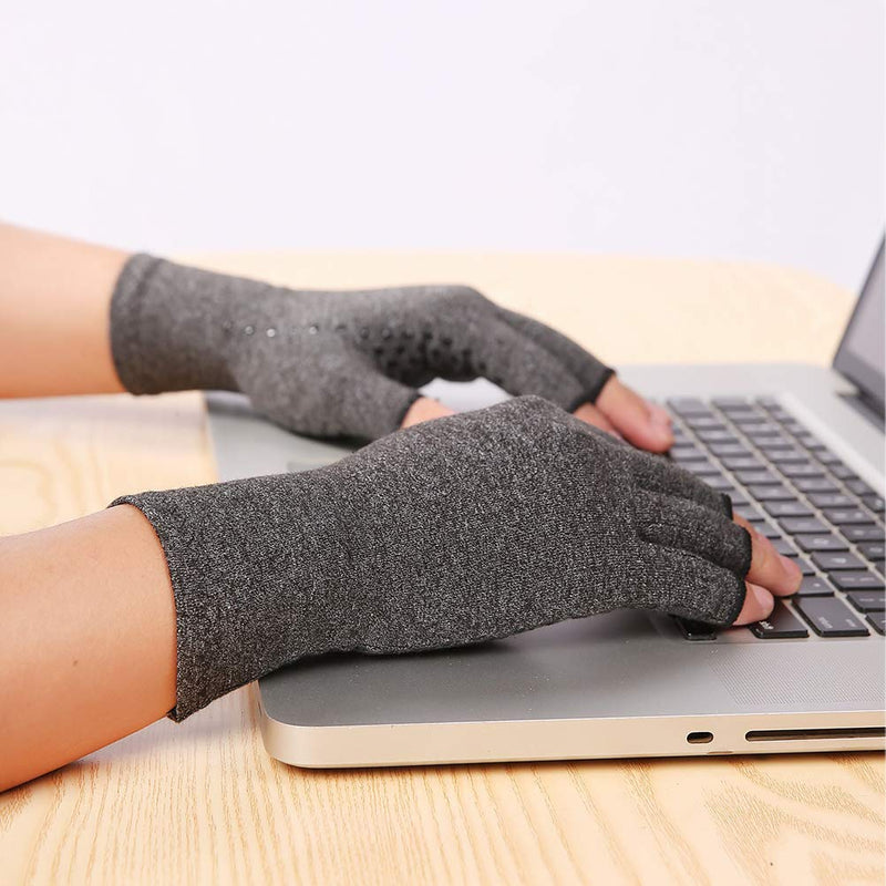 [Australia] - Compression Arthritis Gloves for Men Women Arthritis Compression Gloves Medium (1 Pair) 