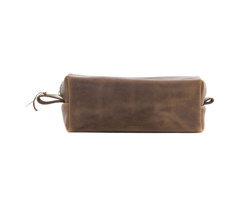 [Australia] - SAN TAN Handmade Genuine Leather Toiletry Bag Travel Dopp Kit ~ Made in the USA (Standard, Desert Sand) Standard 