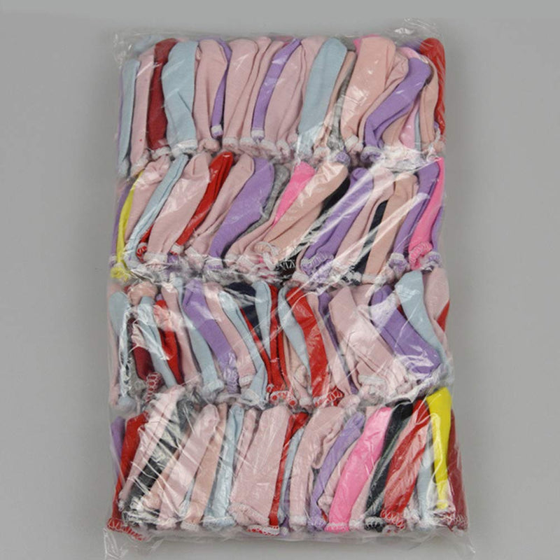 [Australia] - PRETYZOOM 50pcs Finger Cots Cotton Finger Guards Protective Fabric Finger Gloves Finger Protection Fingertip Cover Sleeves (Random Color) 