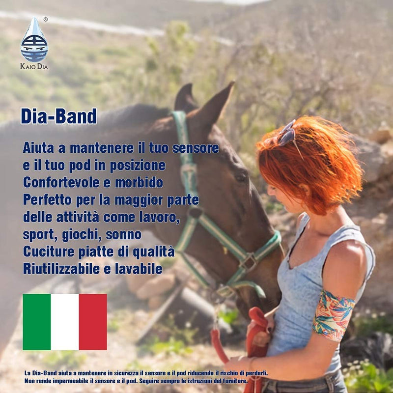 [Australia] - Dia-Band, Armband for CGM Freestyle Libre, Medtronic, Dexcom or Omnipod - Comfortable and Reusable Diabetic Armband for Glucose Sensor. (XL (31-35cm)) XL (31-35 cm) 