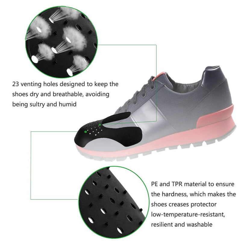 [Australia] - 8 Pair Shoe Crease Protectors Anti-Wrinkle Shoes Crease Toe Box Decreaser Prevent Shoes Crease Indentation Anti-Wrinkle Shoes Creases Protector (Men's 7-12) Men's 7-12 