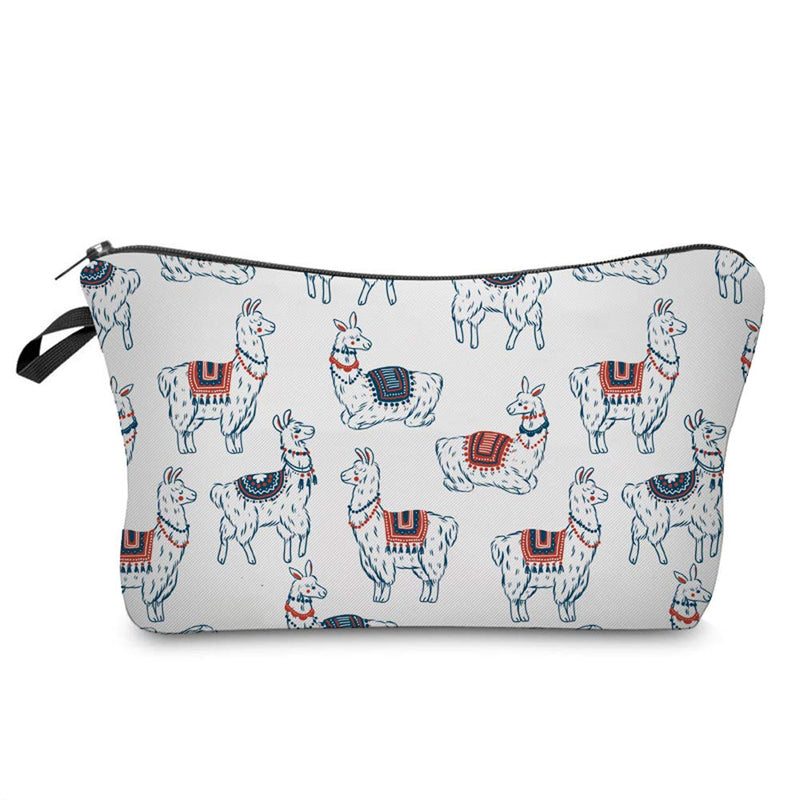 [Australia] - Llama makeup bag fun cartoon versatile purse (Llama-1) Llama-1 