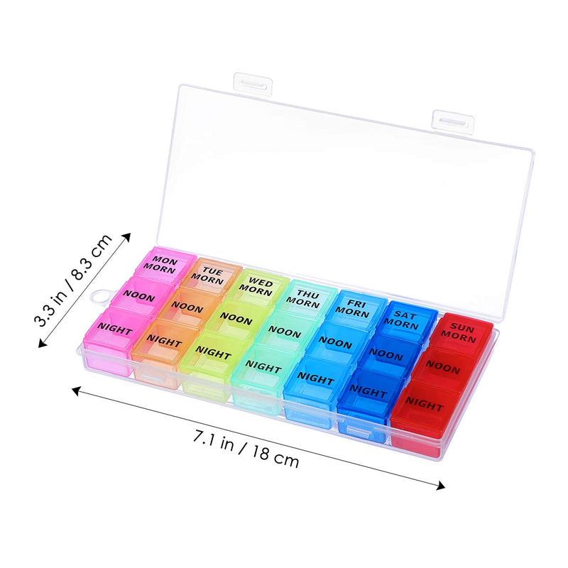[Australia] - ULTNICE Pill Box for 7 day Pill Organizer 21 Slots Storage Box Weekly Pill Holder for Medications Vitamins 