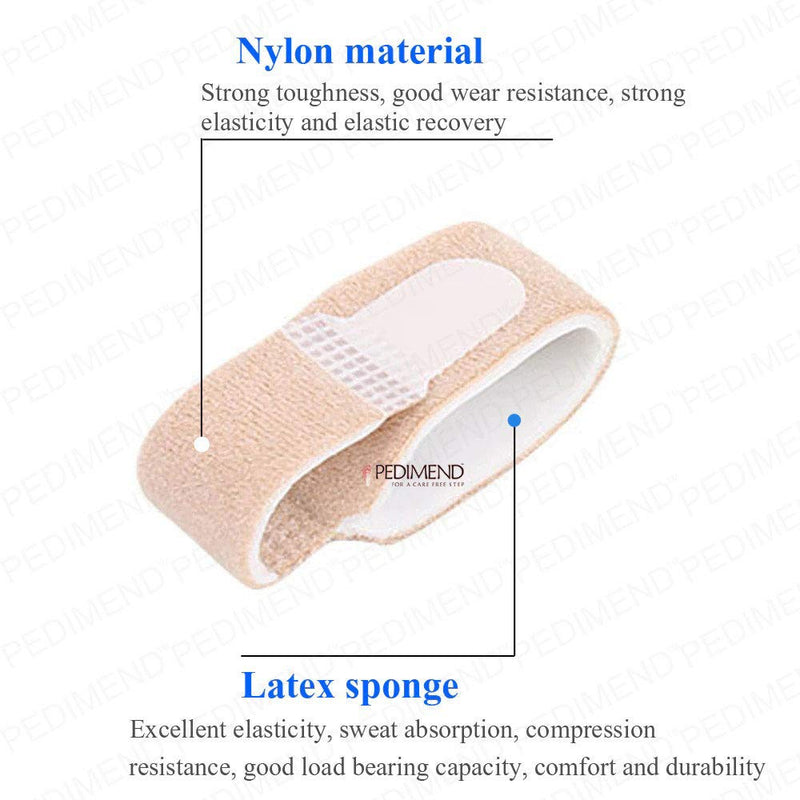 [Australia] - PEDIMEND Broken Toe Wrap (6PCS) - Toe Bandages for Hammer Toes/Broken Toes/Fractured Toes - Cushioned Toe Bandage for Overlapping Toe Pain Relief - Foot Care 