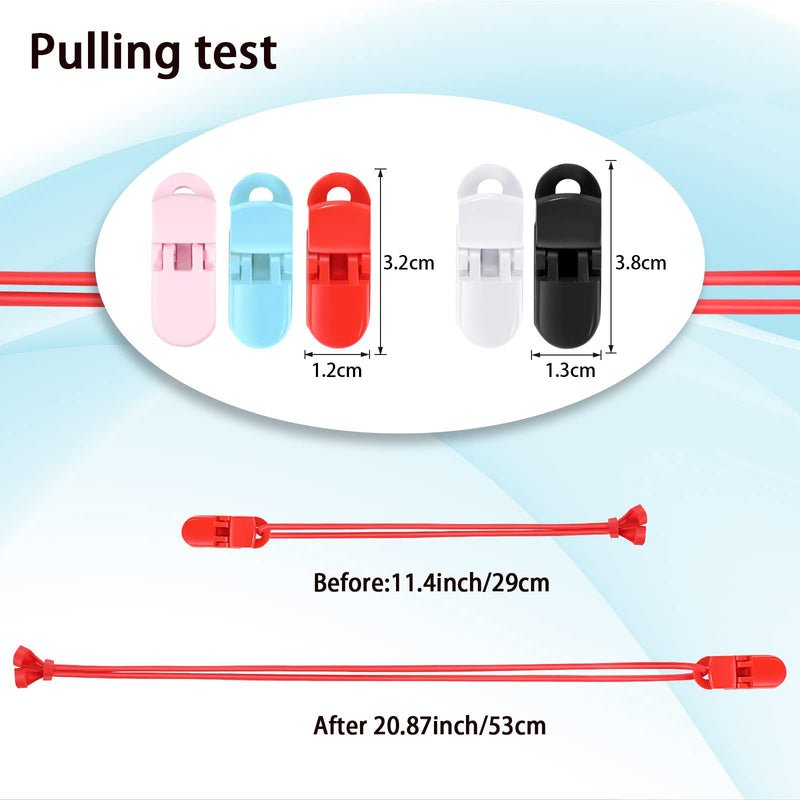 [Australia] - 6 Pieces Hearing Aid Clip Hearing Aid Lanyard for Adults Safety Adjustable Hearing Aid Holder with Clip Anti-lost for Various Hearing Devices 