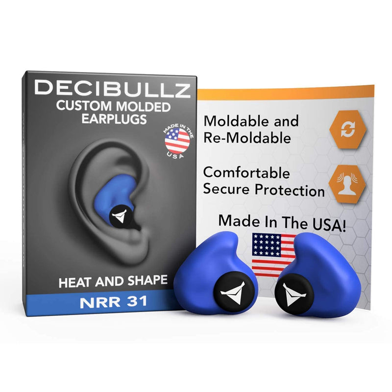 [Australia] - Decibullz Custom Molded Earplugs Pro Pack (Blue) 