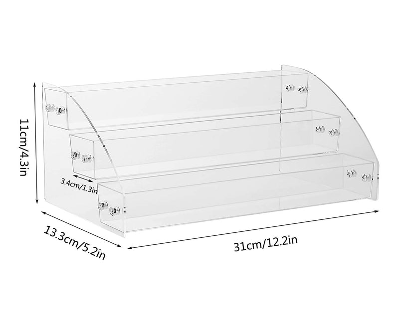 [Australia] - Clear Nail Polish Display Holder, Yebeauty Acrylic Organizer Storage Tray Rack Stand Holder for Cosmetic Eyeglasses Lash Display (2X3Tiers) 