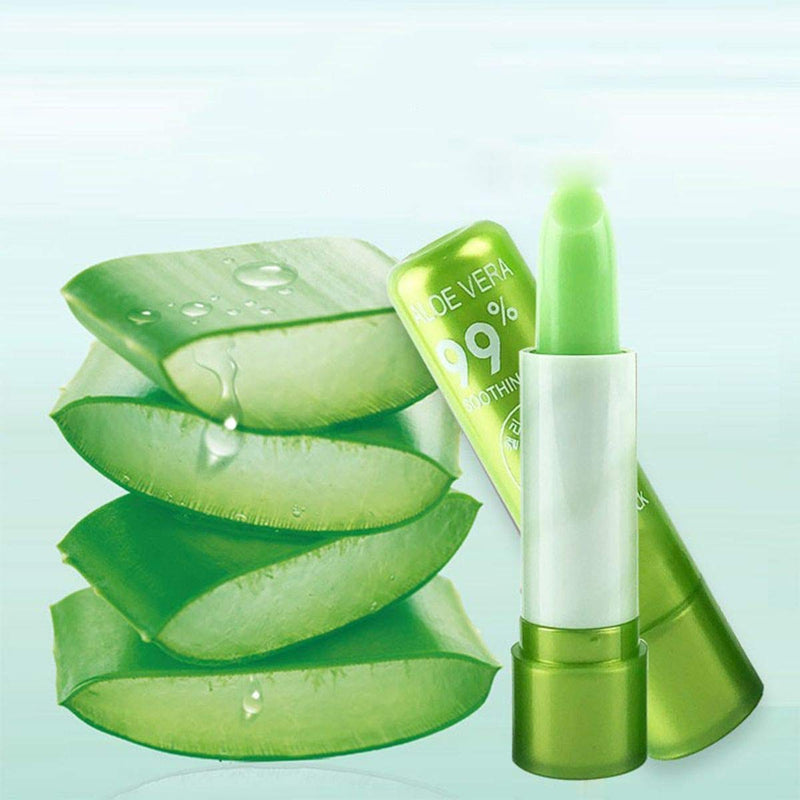[Australia] - 3 Pack Aloe Vera Lipstick, LemonSac Long Lasting Nutritious Lip Balm Lips Moisturizer Magic Temperature Color Changing Lip Gloss (3Pcs) 