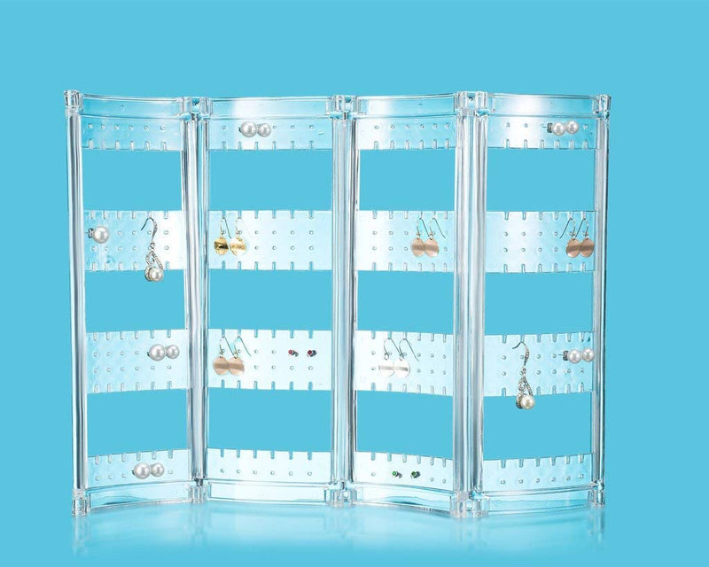 [Australia] - Zaxbo Acrylic Earring Holder and Jewelry Organizer - Earring Organizer Holds up 140 Pairs of Earrings 