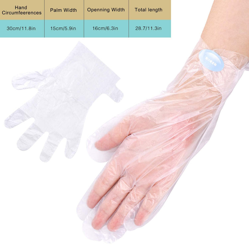 [Australia] - SelfTek 200Pcs Paraffin Wax Bath Liners Disposable Plastic Hand and Foot Bags for Pedicure Hot Spa Wax Treatment Thermal Paraffin Wax Therapy with 200 Stickers for Snug Closure 