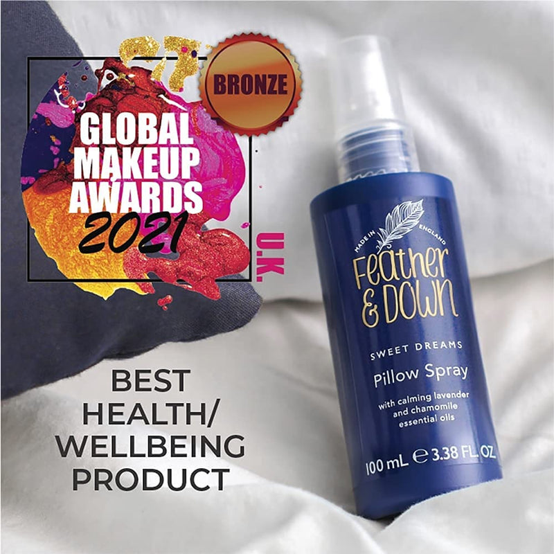 [Australia] - Feather & Down Sweet Dream Pillow Spray (100ml) - With Calming Lavender & Chamomile Essential Oils. Encouraging Calm, Tranquility & a Restful Night's Sleep. 