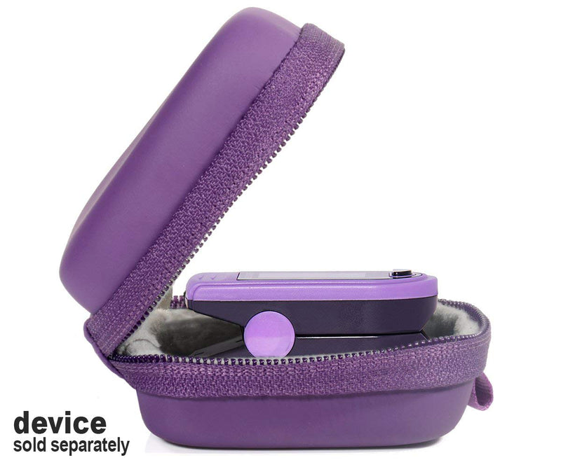 [Australia] - Fingertip Pulse Oximeter Case for Zacurate Pro 500DL, 500BL, Childrend; Facelake FL400 t. FL350, CMS500DA; mibest; ANKOVO, Santamedical, Innovo Deluxe, Santamedical, ANKOVO, CONTEC, Metene (Case only) Purple 