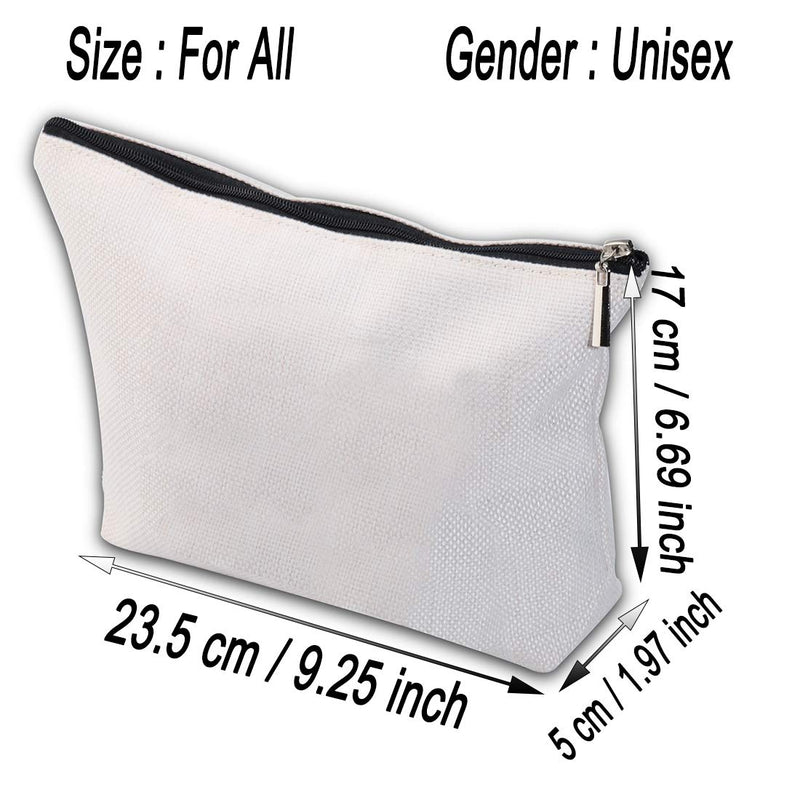 [Australia] - JXGZSO Fold In The Cheese Cosmetic Bag Makeup Bag Gift For Women (Fold In The Cheese White) Fold In The Cheese White 