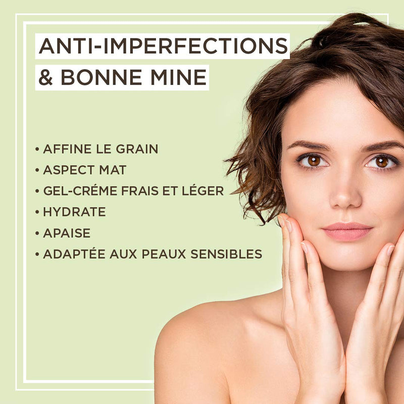 [Australia] - Supernature Moisture Gel-Cream HUYGENS - Healthy Glow & Anti-blemishes - Moisturizes & Matifies the Skin - Sensitive Skin - With Salicylic Acid - Natural & Organic - Vegan - Made In France - 50 ml 