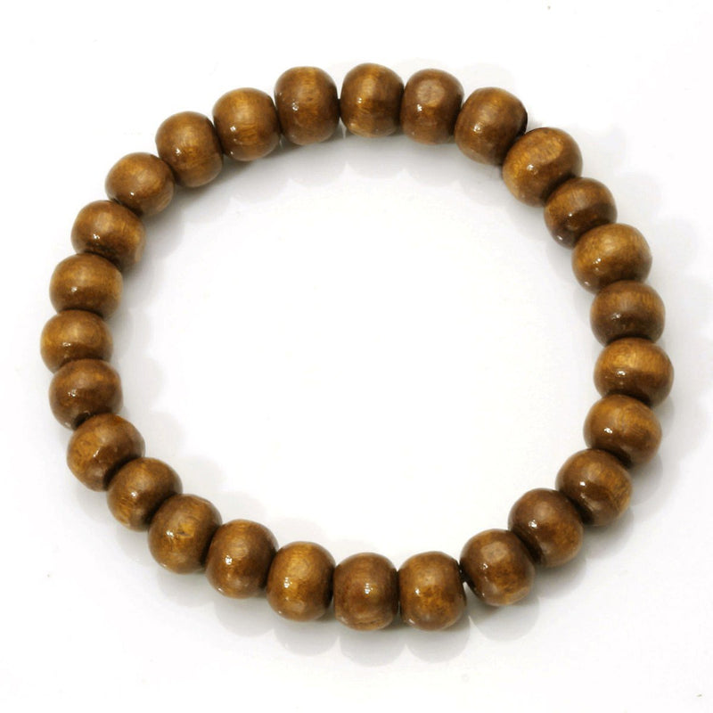 [Australia] - Eigso 8mm Wood Beads Bracelet Prayer Beads for Meditation Buddha Tibetan Bracelet for Men and Women A1: 4 PCS 8mm 
