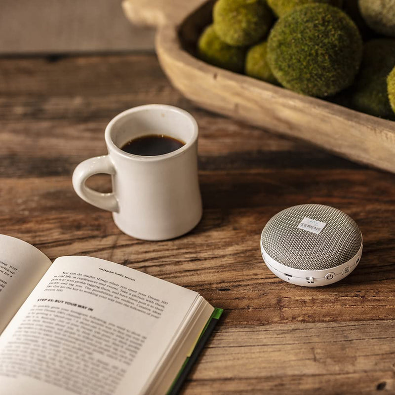 [Australia] - Serene Evolution 36 Sound Portable White Noise Machine for Adults, USB Rechargeable Sound Machine for Sleeping & Travel, Soothing Sleep Sounds Include Fan, Ocean, Pink & Brown Noise, Rain, Waterfall 36 Sounds - Adult 