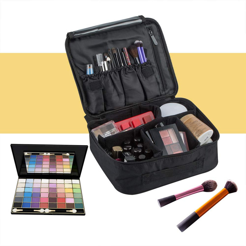 [Australia] - Travel Makeup Case, SourceTon Professional Cosmetic Makeup Bag Organizer Makeup Boxes With Spaced Cosmetic Bag 