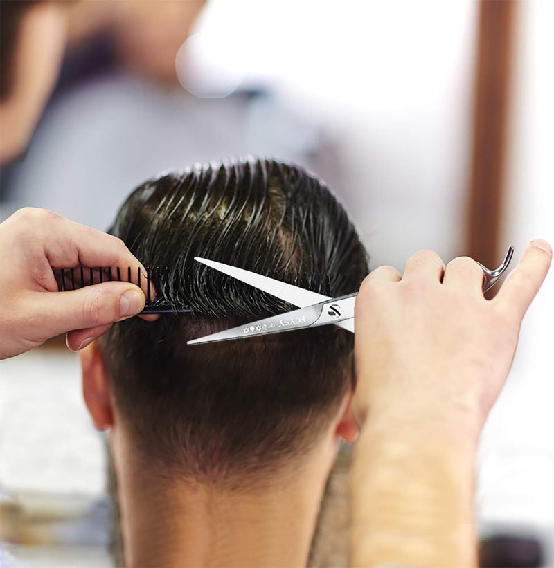 [Australia] - Hair Cutting Scissors Hair Shears- Fcysy 6“Professional Barber Sharp Hair Scissors Hairdressing Shears Sizzors Sheers Scissors Hair Comb Included for Women Men 6 inch (Pack of 1) 