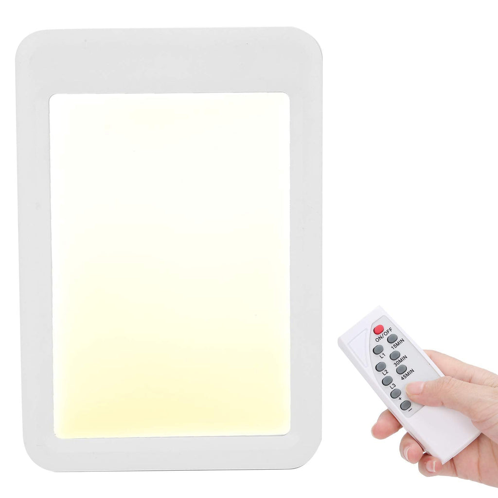 [Australia] - Therapy Sun Lamp 35000 Lux LED White Warm Light with 3 Adjustable Brightness and with Memory Function(Remote Control) Remote Control 