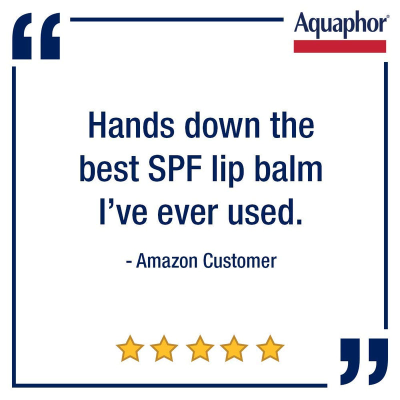 [Australia] - Aquaphor Lip Protectant and Sunscreen Ointment - Broad Spectrum SPF 30 - Relieves Chapped Lips, Ointment, Fragrance Free, 0.35 Fl Oz 