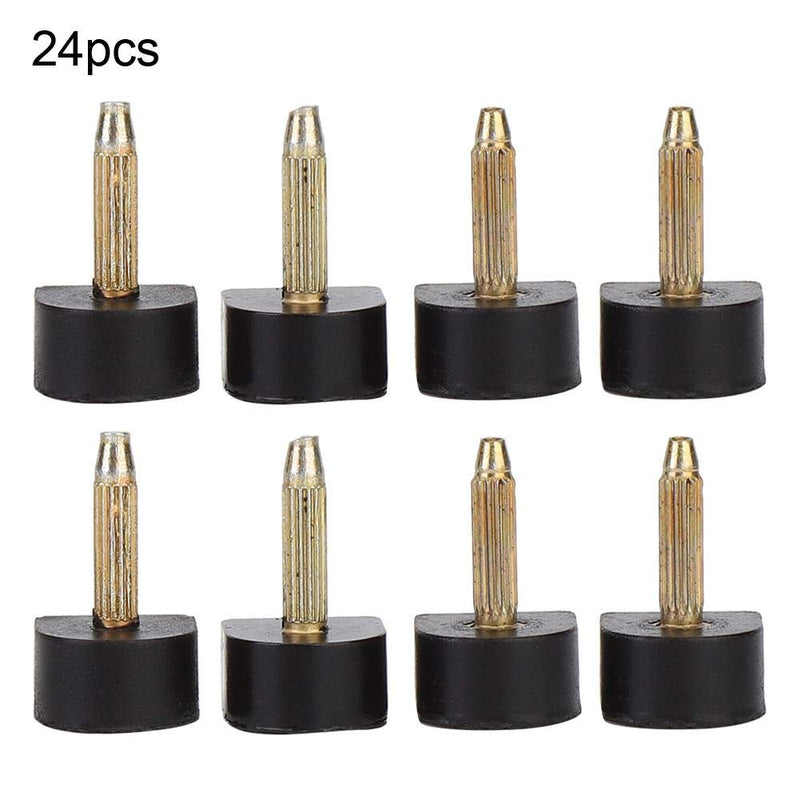 [Australia] - 24pcs High Heel Replacement Tips, Heel Cap Replacement Shoe Repair Stiletto Dowel Heel Repair Cover Heel Dowels Protector for Woman (13x13cm) 13x13cm 