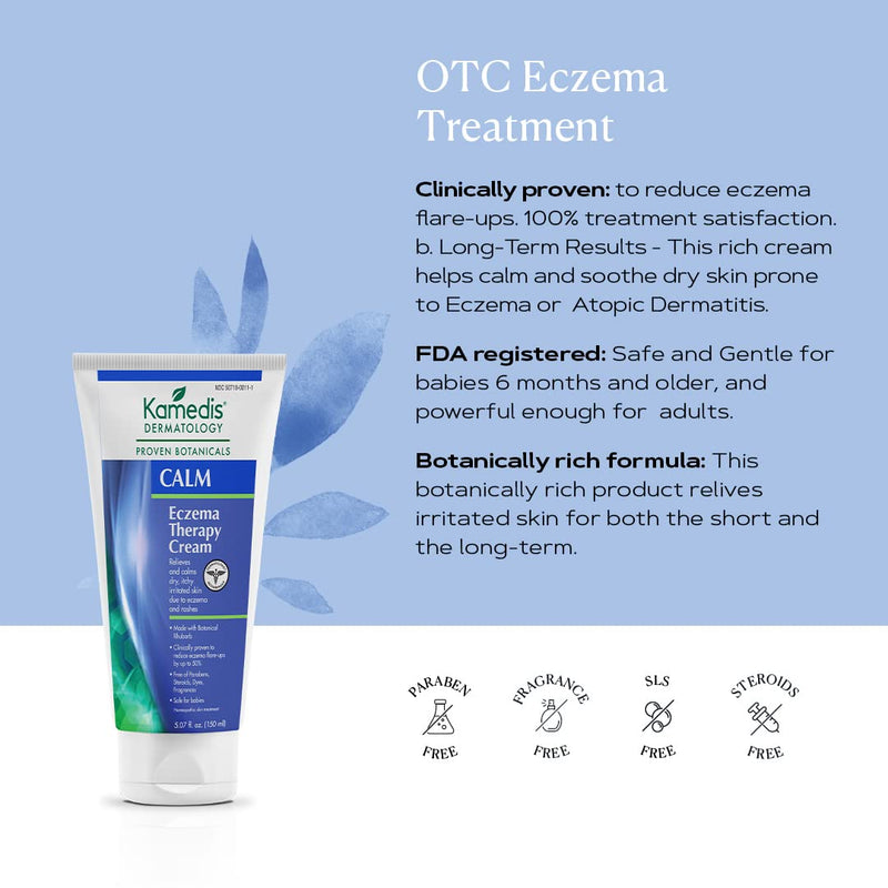 [Australia] - Kamedis Eczema Body therapy Cream, OTC Baby Cream and Adult Eczema Treatment, Gentle Botanical Soothing moisturizing cream for Face & Body Skin. Good for Sensitive skin and baby skin care, 6.7 fl, oz. 